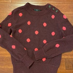 J. Crew Women's Polkadot Sweater